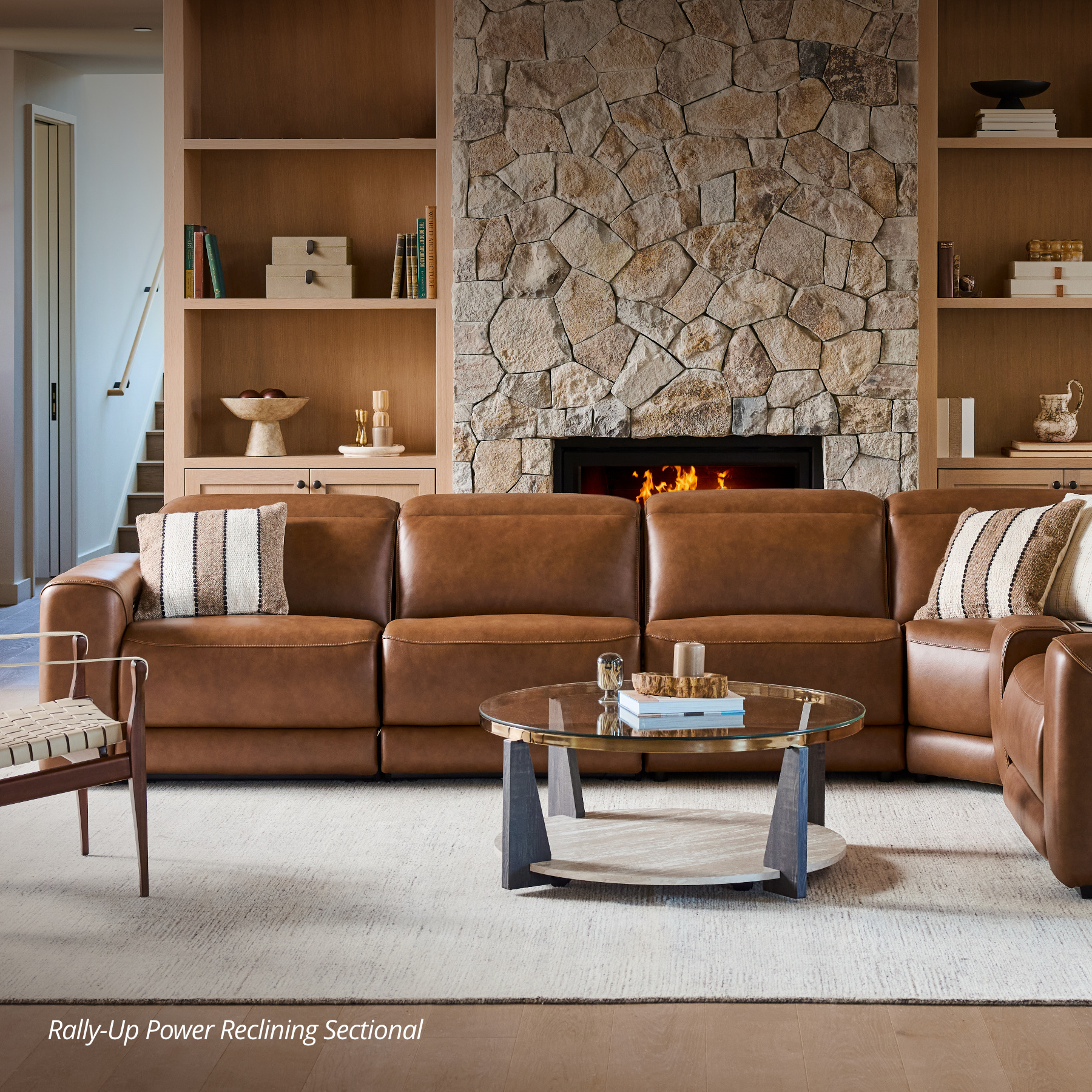 rally-up power reclining sectional sofa
