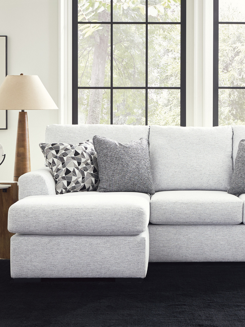 Gray Sofa and Pillows