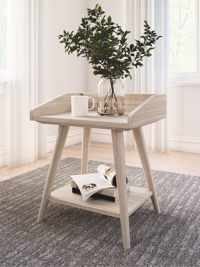 living room stand with decor