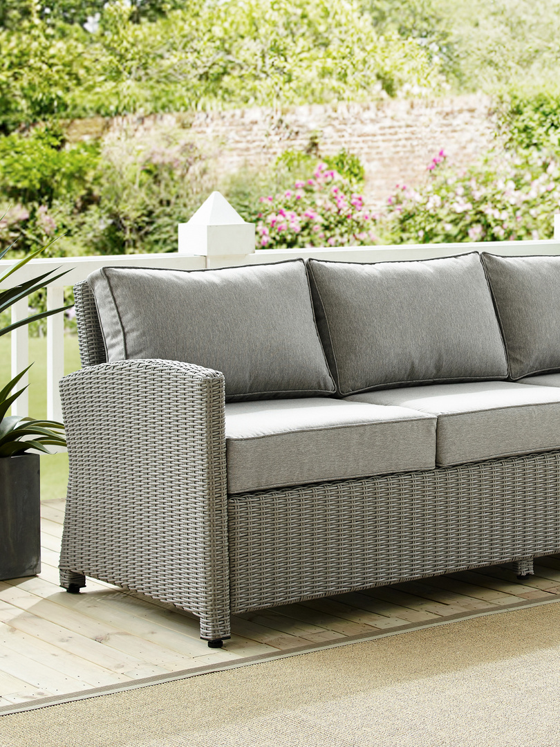 gray outdoor sofa