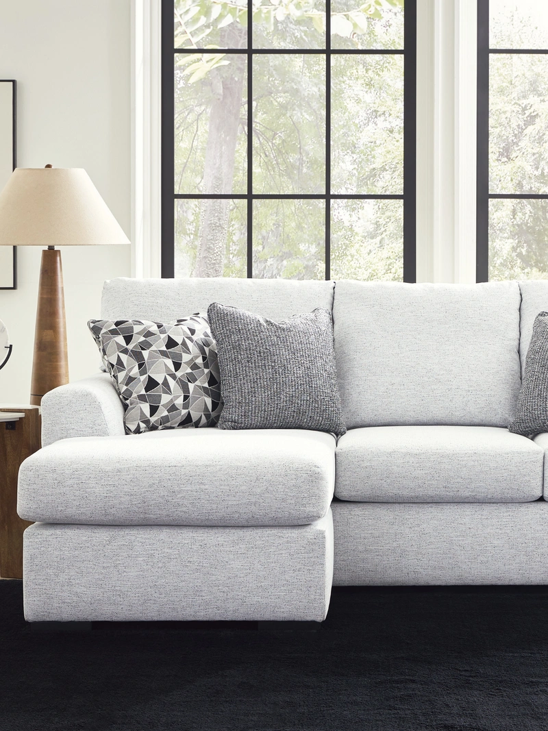 Gray Sofa and Pillows