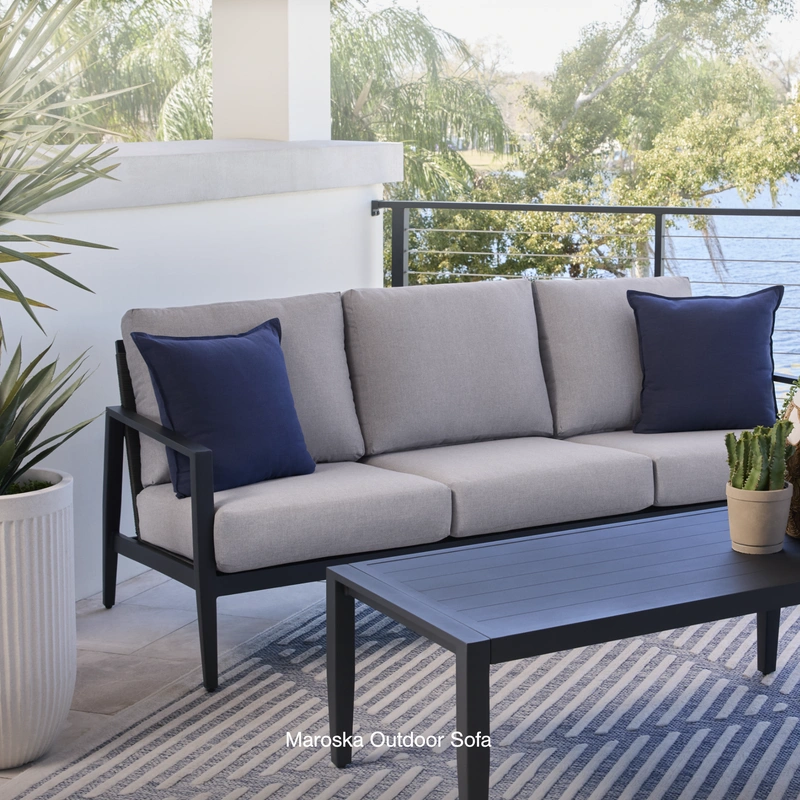 Gray Outdoor Sofa