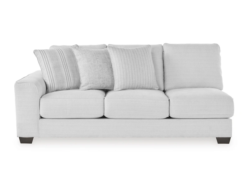 gray left arm facing sofa