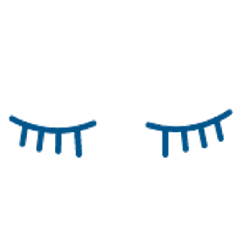 eyes closed icon