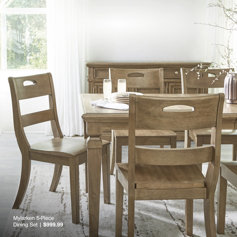 wood dining set
