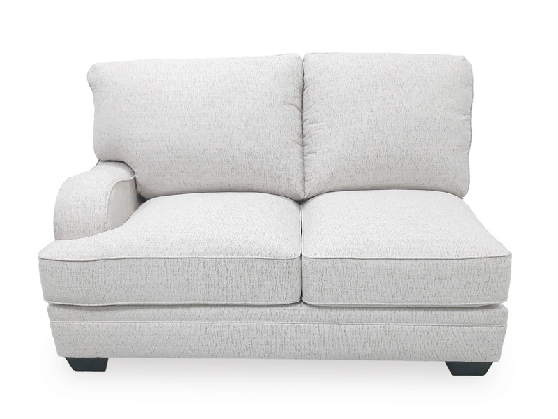 gray left arm facing loveseat
