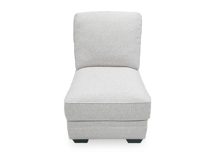 gray armless chair 