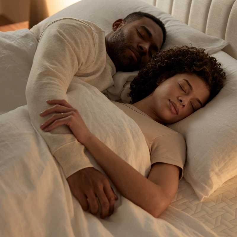 couple laying in bed