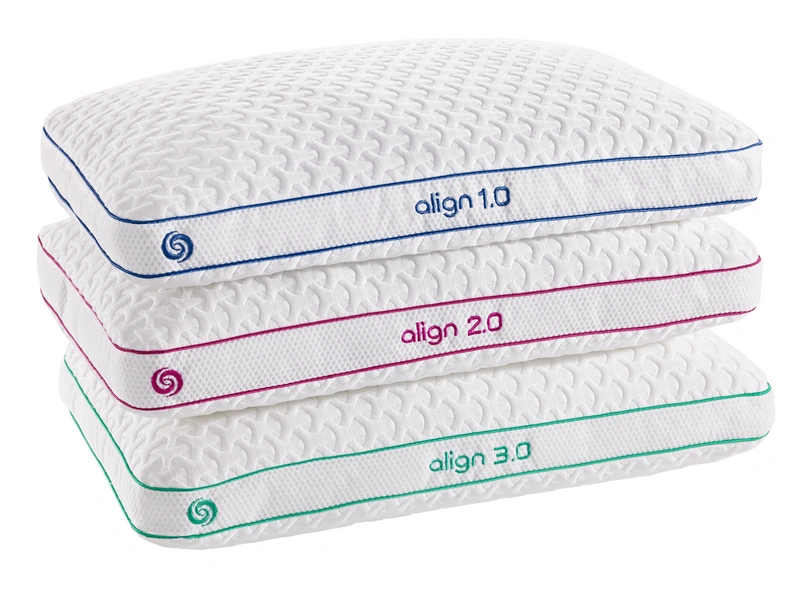 3 stacked pillows
