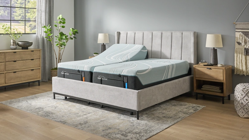 mattress on a bed frame