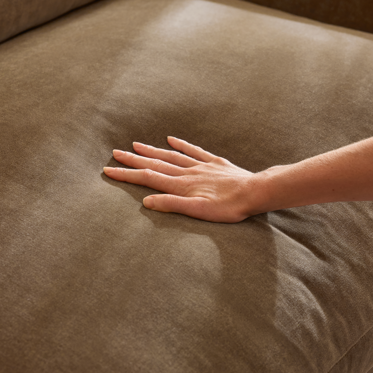 Whitehaven Collection velvet sectional sofa